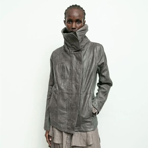 Nicholas K Leather Jacket BROCK JACKET SKU: O-352 SHADOW - Picture 2 of 9